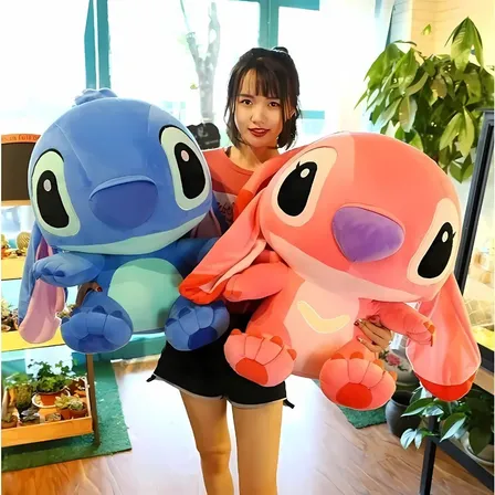 Urso De Pelúcia Lilo Stitch E Angel Gigante Super Fofo 45cm