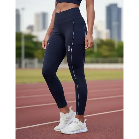 Calça Legging Feminina Corrida Authen C/ 3 Bolsos Original