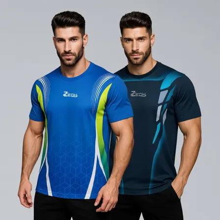 Kit 2 Camisetas Dry Fit Masculina Zegh Corrida Proteção Uv