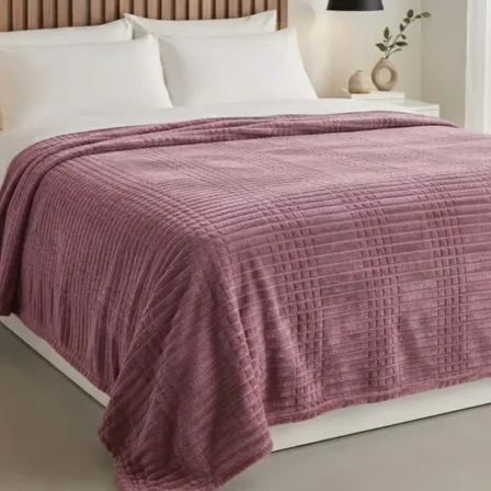 Cobertor Manta Microfibra Queen Soft Grossa Canelada Veludo