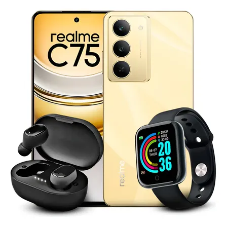 Celular Realme C75 256/8 A Prova D`agua 2025 Lançamento Novo