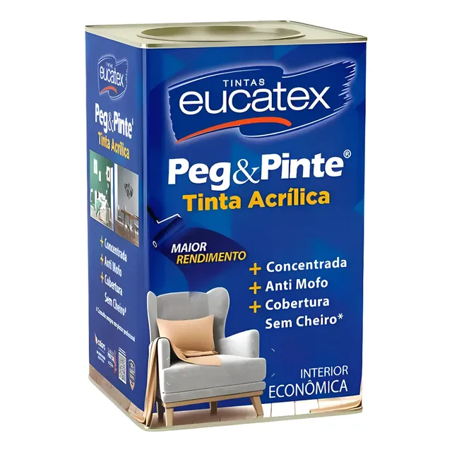Tinta Acrílico Peg Pinte Parede Eucatex - Escolha A Cor
