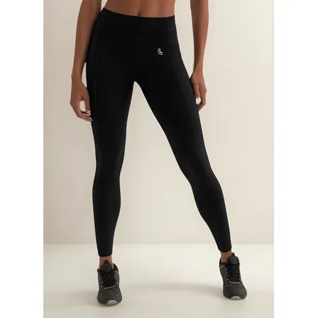 Calça Legging Lupo Fitness Cintura Alta Preta Sem Costura