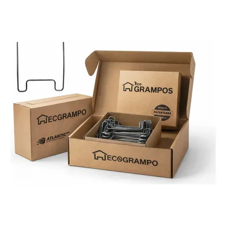 Ecogrampo Grampo Caixaria, Laje, Viga, Baldrame E Muro 40un
