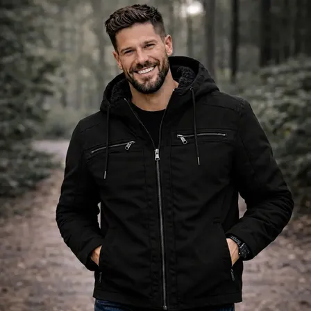 Jaqueta Masculina Peluciada Tamanhos Grandes P/ Inverno Frio