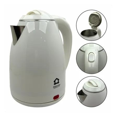 Chaleira Elétrica Jarra Inox 1,8l Desligamento Automático Cor Branco 127v