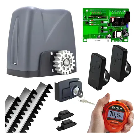 Kit Motor Rossi 1/4 Portão Deslizante Nano Turbo 600kg