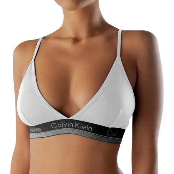 Top Sutiã Calvin Klein Soft Cotton Sem Bojo Decote V Nadador