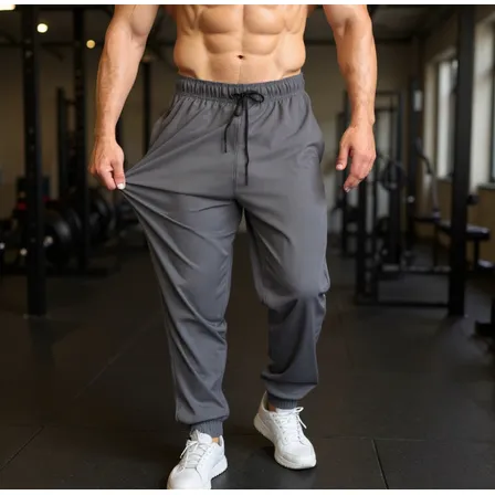Calça Tactel Jogger Fitness Lycra Academia 3 Bolsos Elastano