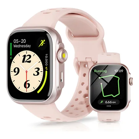 Relógio Smartwatch Bettdow Fb041 Esportivo Alexa E Gps 1.85 Rosa