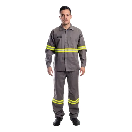 Conjunto Nr10 Eletricista Uniforme Risco 2 Antichamas