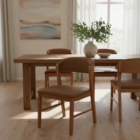 Cadeira Cozinha Mesa Sala De Jantar Madeira Maciça Estofada