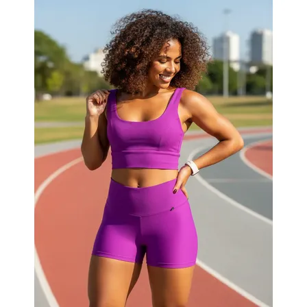 Conjunto Fitness Top E Short Empina Bumbum Feminino Academia