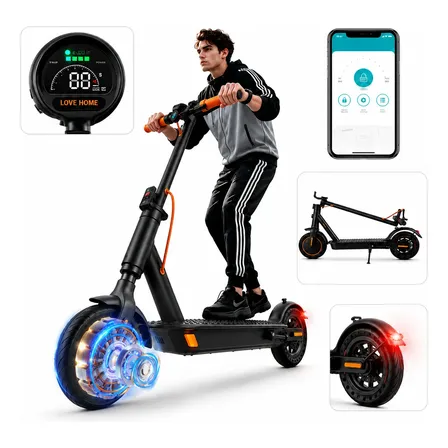Patinete Elétrico Dobrável Adulto Bluetooth Max 500w 32km/h