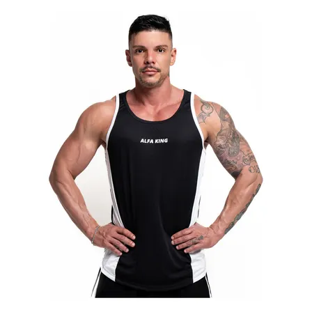 Regata Masculina Academia Camiseta Treino Dry Fit Uv Premium