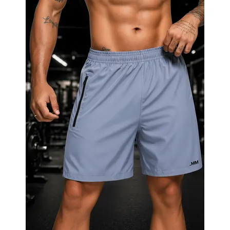Bermuda Masculina Tactel Ziper Academia Verão Plus Size G1