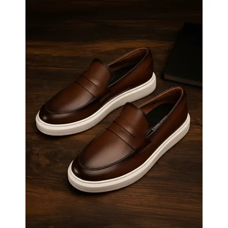 Sapato Masculino Mocassim Loafer Couro Casual Comfort Luxo