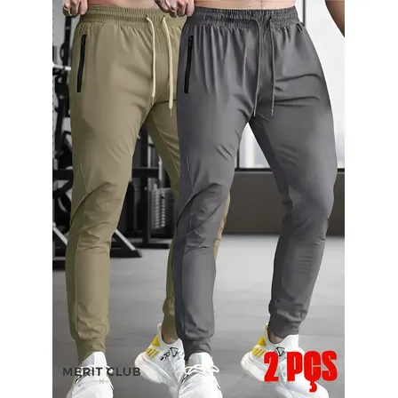 Kit 2 Calça Masculina Elastano Esportiva Fitness Academia