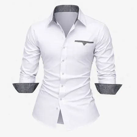 Camisa Masculina Social Slim Fit Algodão Mag Camisaria