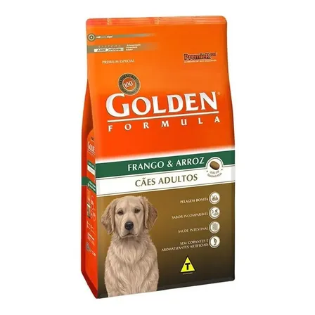Ração Seca Golden Fórmula Frango Arroz Cães Adultos 15kg
