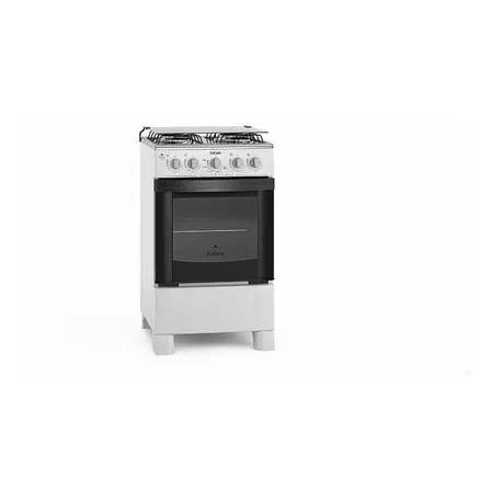 Fogão 4 Bocas Branco Itatiaia de chão Star Clean a gás Forno 51L com porta de vidro
