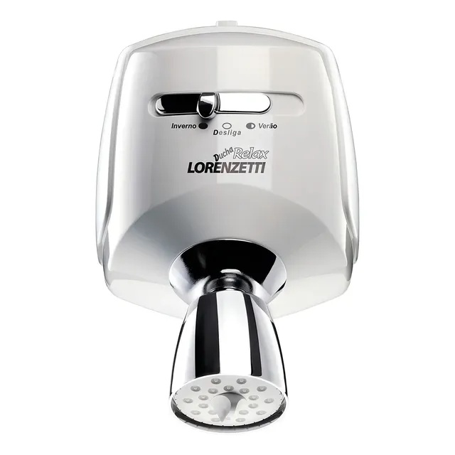 Chuveiro Elétrico De Parede Lorenzetti Relax Ultra Branco-cromado 5500w