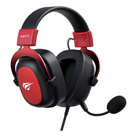 Headset Gamer Havit H2002d Fone De Ouvido Over-ear Gamer Vermelho Compatível Com Ps4/ps5/xbox/one/series/pc Vermelho