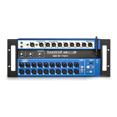 Mesa De Som Digital Soundcraft Ui24R 24 Canais Rack Profissional