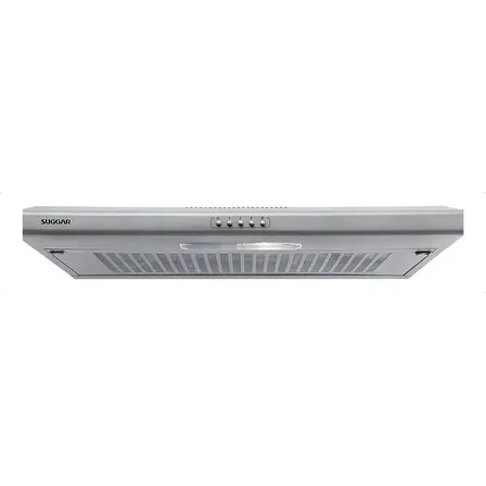 Depurador De Cozinha Suggar Delgado Con Manta Slim Com Manta Di801pt Aço Inoxidável De Parede 80cm X 8.5cm X 48cm Prata 220v