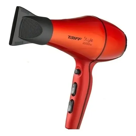 Secador De Cabelo Taiff Style Profissional 2000w Iônico Vermelho 127v