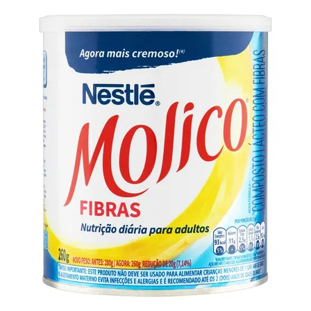 Composto Lácteo Fibras Molico Lata 260g