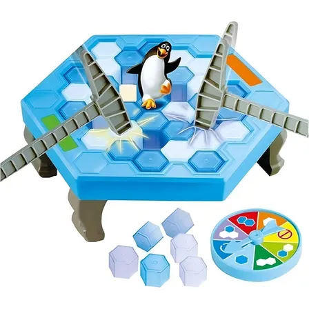 Pinguim Game Jogo Tabuleiro Quebra Gelo Plástico Comédia