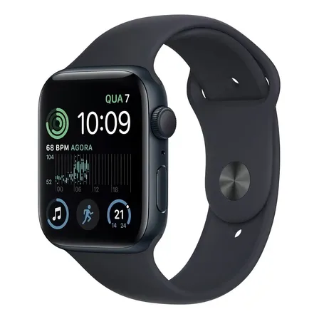 Apple Se - 2 Geração Watch (gps) A2723 1.732 44 Mm Meia-noite Meia-noite/padrão