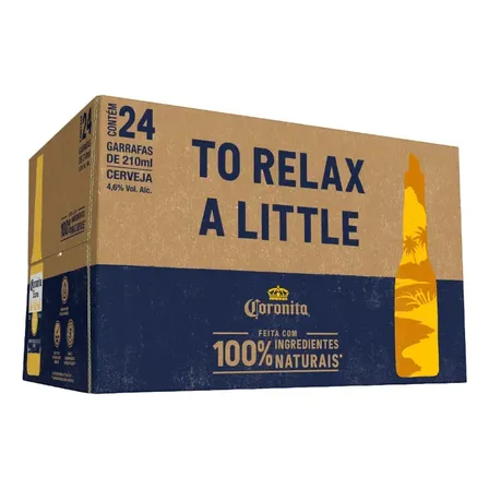 Cerveja Corona Extra Lager caixa 210ml