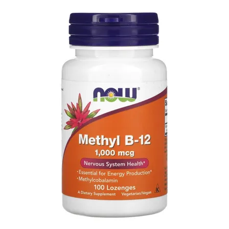 Vitamina B12 Metilcobalamina Vegana 1000mcg - 100 Lozenges Sabor Without Flavor Sem Sabor