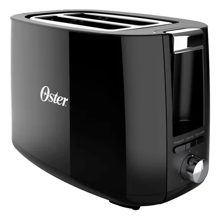 Torradeira Oster Otor 650 Simple Life preta com 650w de potência e 7 níveis de tostagem