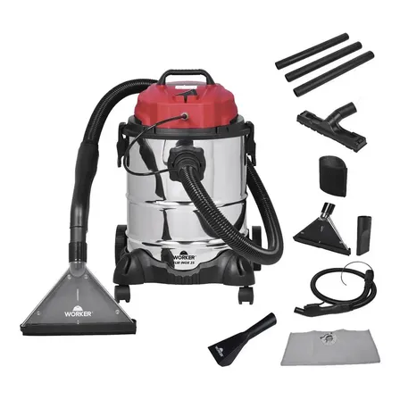 Extratora Para Limpeza 1400w Elw 25L 60 Hz - Worker Cor Prateado/vermelho/preto
