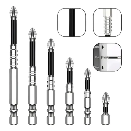 Ponta Bits K5 Resistente Impacto Forte Imantado Conjunto Preto
