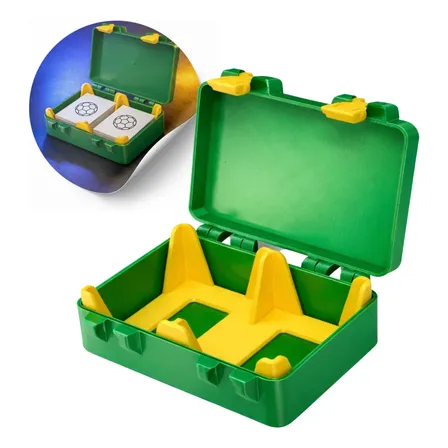 Porta Figurinhas Duplo Futebol Compacto Com Trava