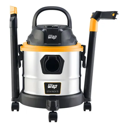 Aspirador De Pó E Água Fw008809 Gtw Inox 15 1700w Wap Preto Aço Inoxidável/preto/amarelo 127v