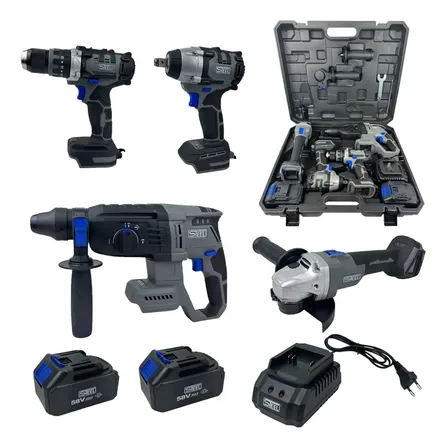 Kit Ferramentas A Bateria 58v 4 Em 1 4ah Brushless