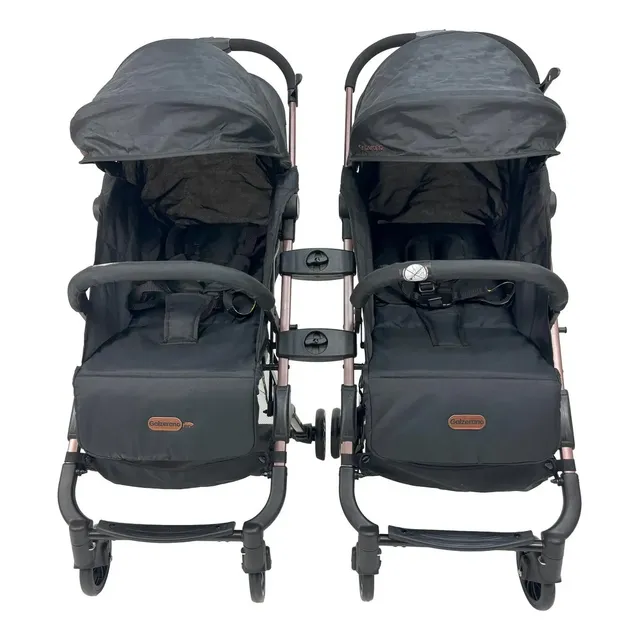 Carrinho Duolee Duo Preto Cobre - Galzerano