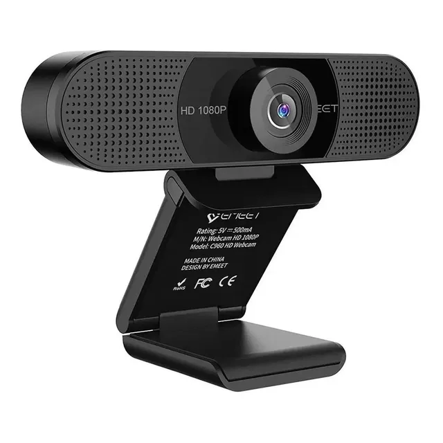 Webcam Fhd 1080p Emeet C960 Com Microfone Preto