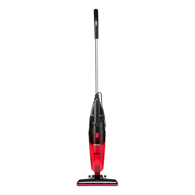 Aspirador de Pó 2 em 1 Vertical e Portátil 1100W Potência Filtro Hepa com Porta Cabo Amvox ASP 1101 Preto/Vermelho
