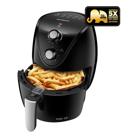 Fritadeira Sem Óleo Air Fryer 3,5l Mondial 1500w Af-31 Preto 127v