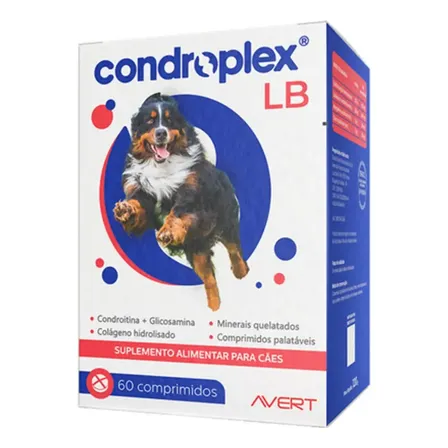Avert Condroplex Lb 120g 60 Comprimidos Suplemento Cães