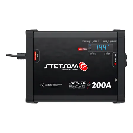 Fonte Automotiva Stetsom Infinite 200A com Carregador De Bateria Smart Cooler