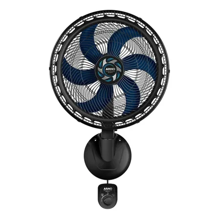 Ventilador Xtreme Force Breeze Parede 50cm Vb51 Cor da estrutura Preto Cor das pás Azul Diâmetro 50 cm Material das pás Plástico Quantidade de pás 6