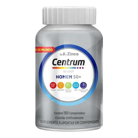 Multivitamínico para Idosos Centrum Homem Select 50 + 150 Comprimidos