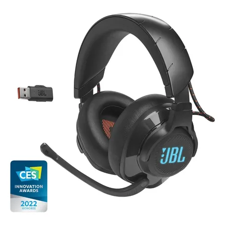 Fone Headset Gamer Quantum 610 Wireless 2.4 Ghz Preto Jbl Preta